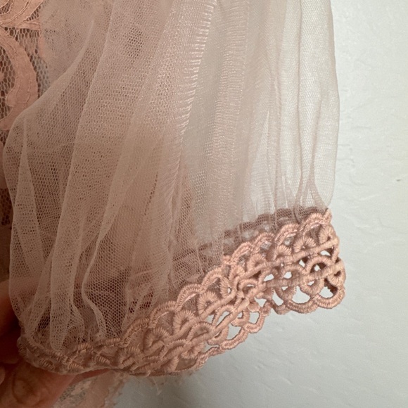 Haute Monde Lace Blouse Blush Pink - Picture 8 of 9